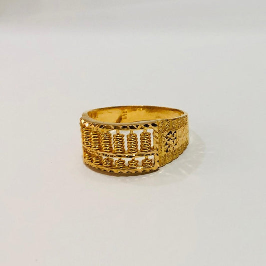 22k / 916 Gold Half Abacus Ring Wide - Best Gold Shop 22k gold 22k gold ring 916 gold 916 gold