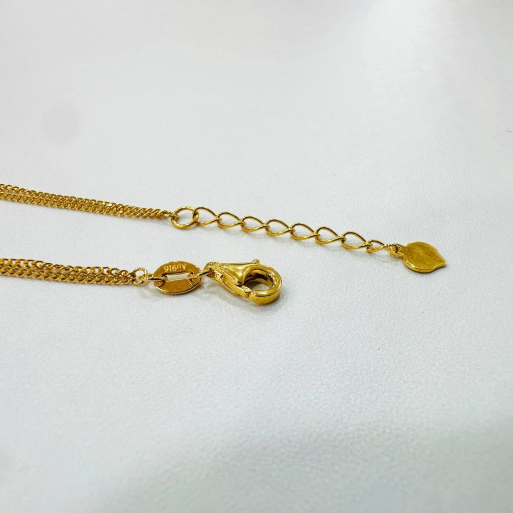 22k / 916 Gold Heart Dangling Bracelet demure and elegant - Best Gold Shop 22k gold 22k gold bracelet 916 gold Bracelets