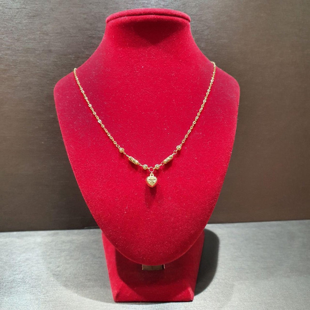 22k / 916 Gold Heart Necklace - Best Gold Shop 22k gold 22k gold necklace 916 gold Necklaces