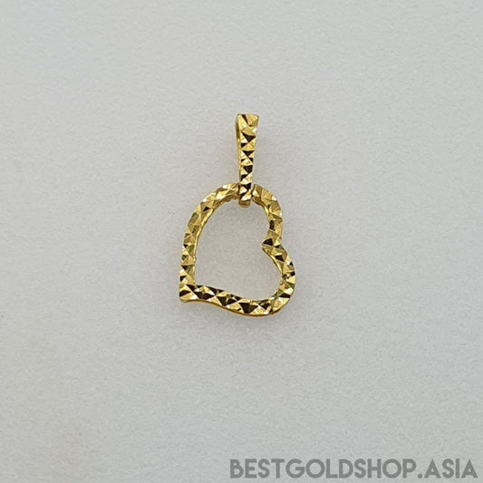 22k / 916 Gold Heart Pendant V2 - Best Gold Shop 22k gold 22k gold pendant 916 gold 916 gold