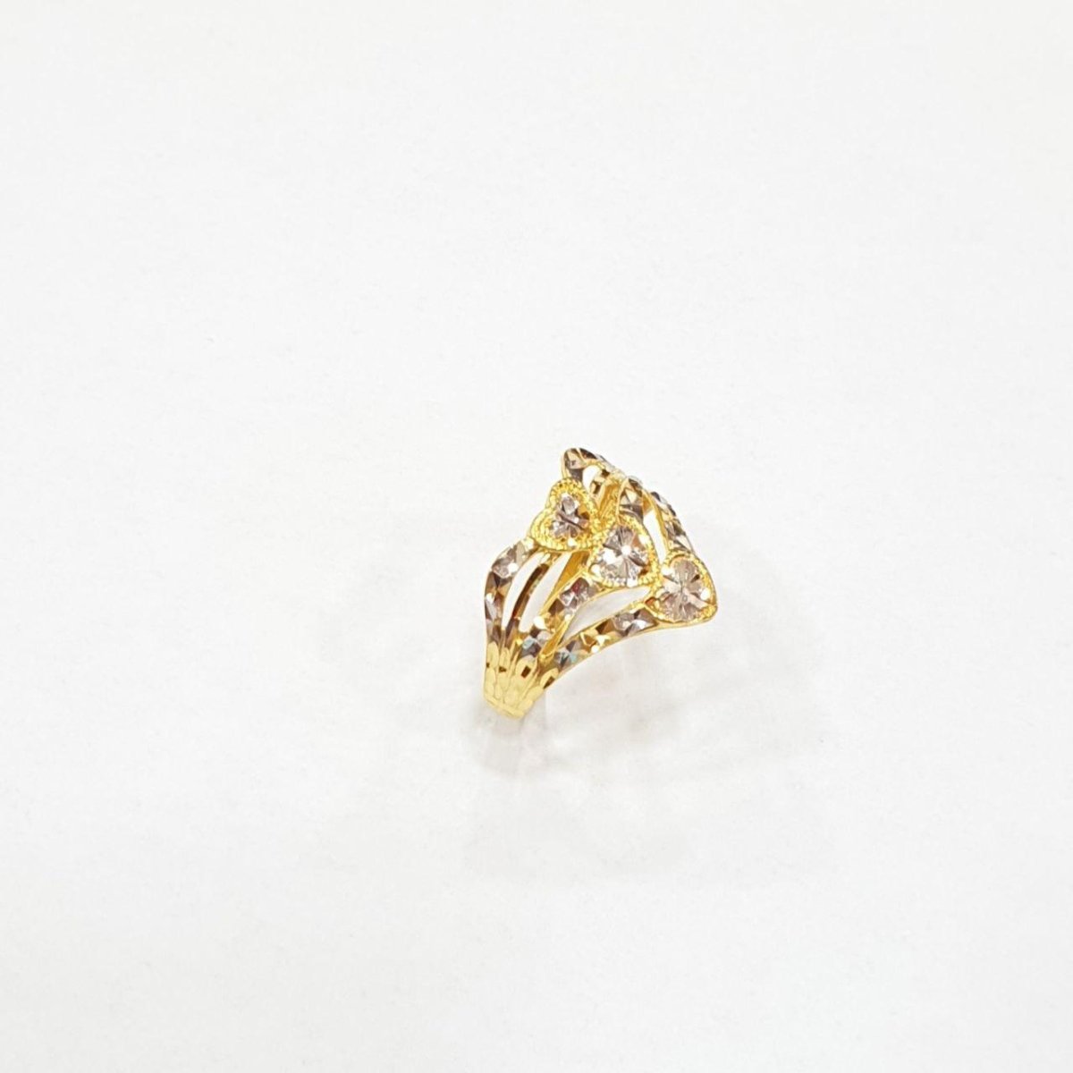 22k / 916 Gold heart ring 2 Tone - Best Gold Shop 22k gold 22k gold ring 916 gold 916 gold