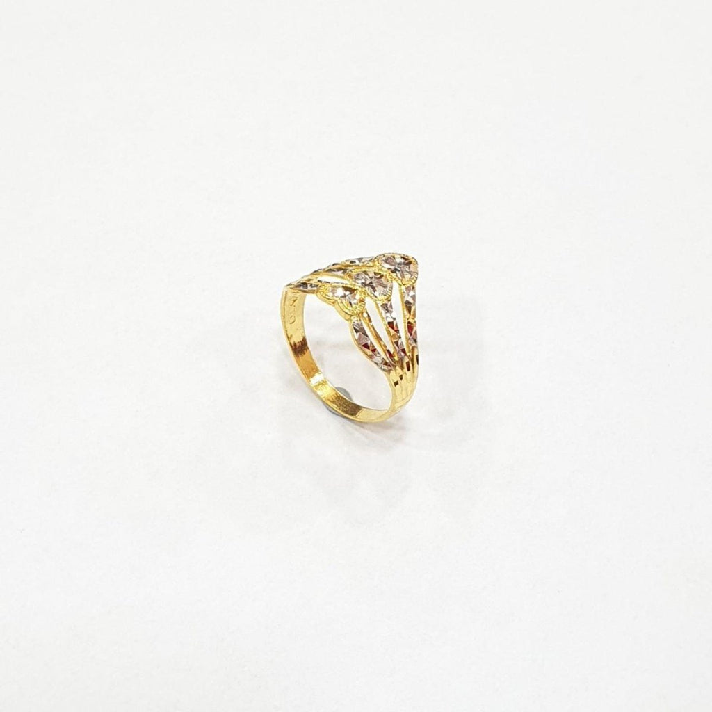 22k / 916 Gold heart ring 2 Tone - Best Gold Shop 22k gold 22k gold ring 916 gold 916 gold