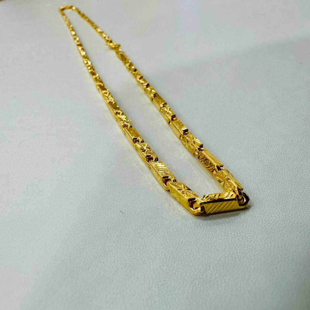 22k / 916 Gold Hexagon Tube Chain by Best Gold Shop - Best Gold Shop 22k gold 22k gold chain 22k gold necklace Necklaces