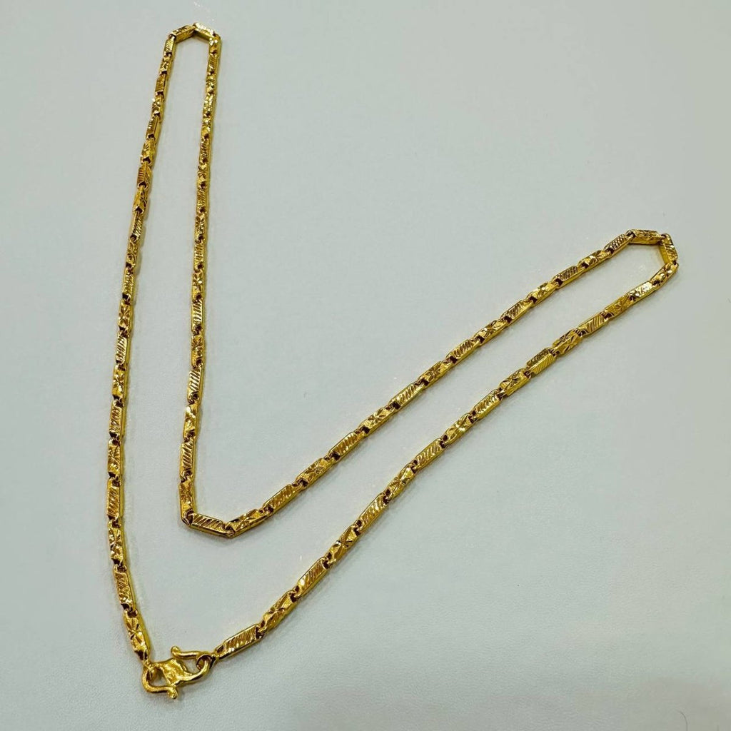 22k / 916 Gold Hexagon Tube Chain by Best Gold Shop - Best Gold Shop 22k gold 22k gold chain 22k gold necklace Necklaces