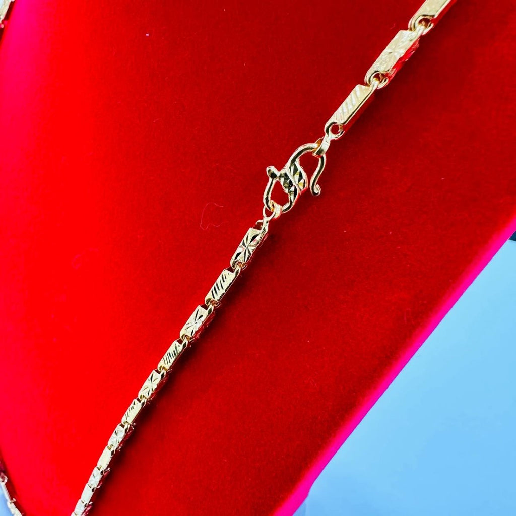22k / 916 Gold Hexagon Tube Chain by Best Gold Shop - Best Gold Shop 22k gold 22k gold chain 22k gold necklace Necklaces