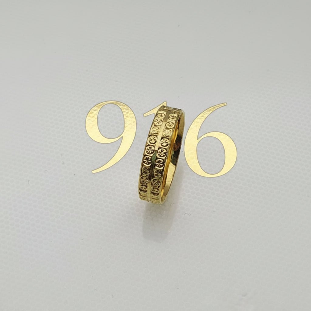22K / 916 Gold High Polish Cutting Ring by Best Gold ShopRingsBest Gold Shop