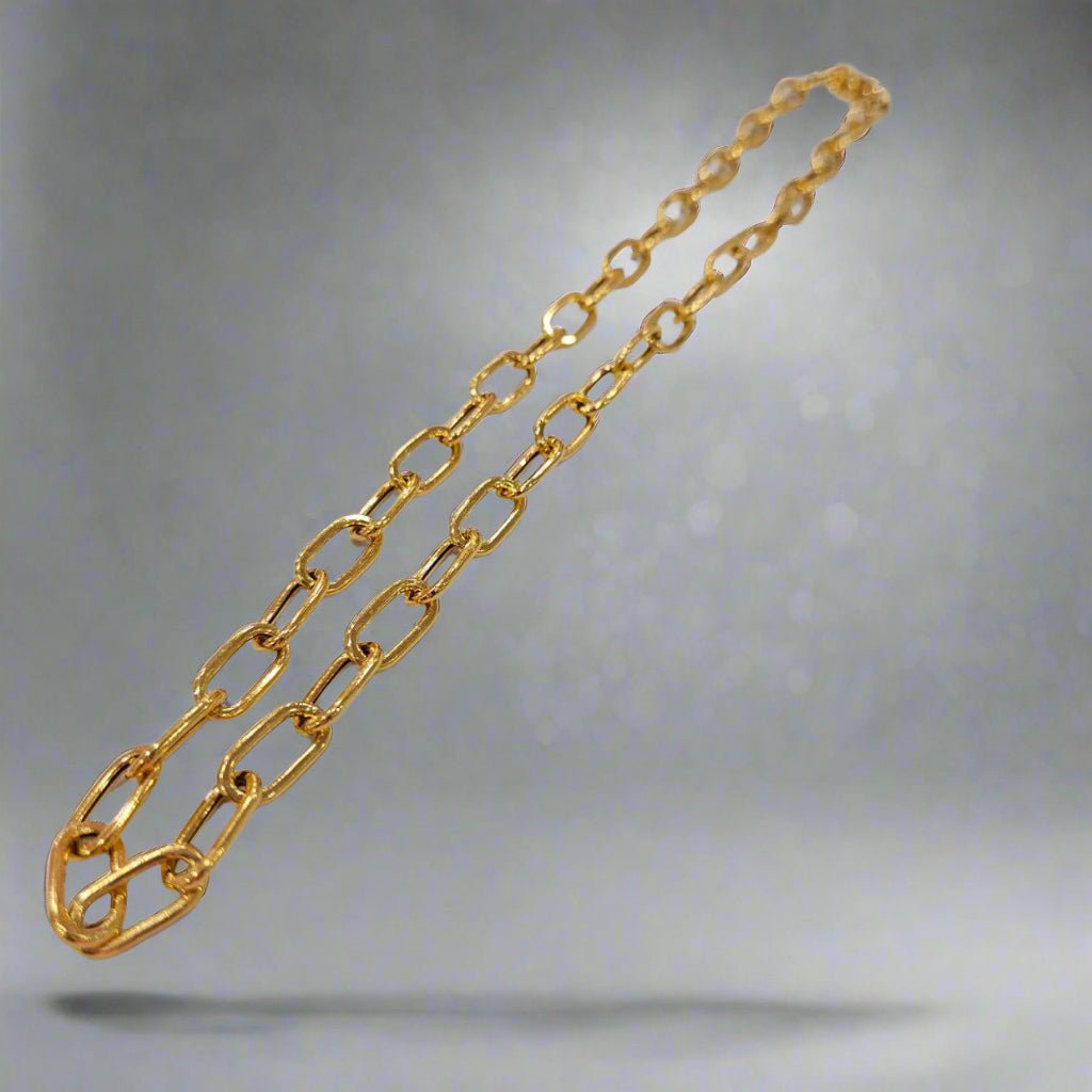 22k / 916 Gold Hollow Anchor Link Chain Light Weight - Best Gold Shop 22k gold 22k gold chain 22k gold necklace Necklaces