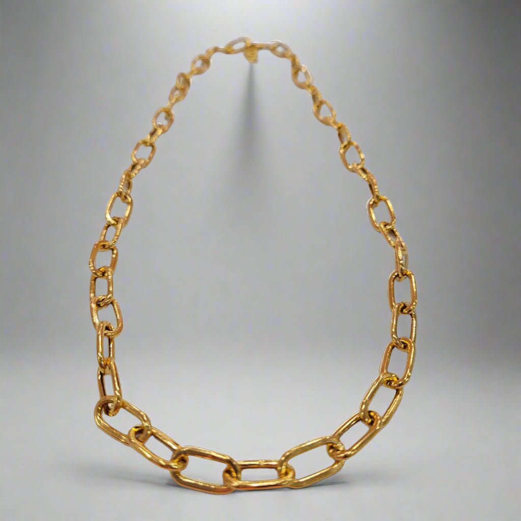 22k / 916 Gold Hollow Anchor Link Chain Light Weight - Best Gold Shop 22k gold 22k gold chain 22k gold necklace Necklaces