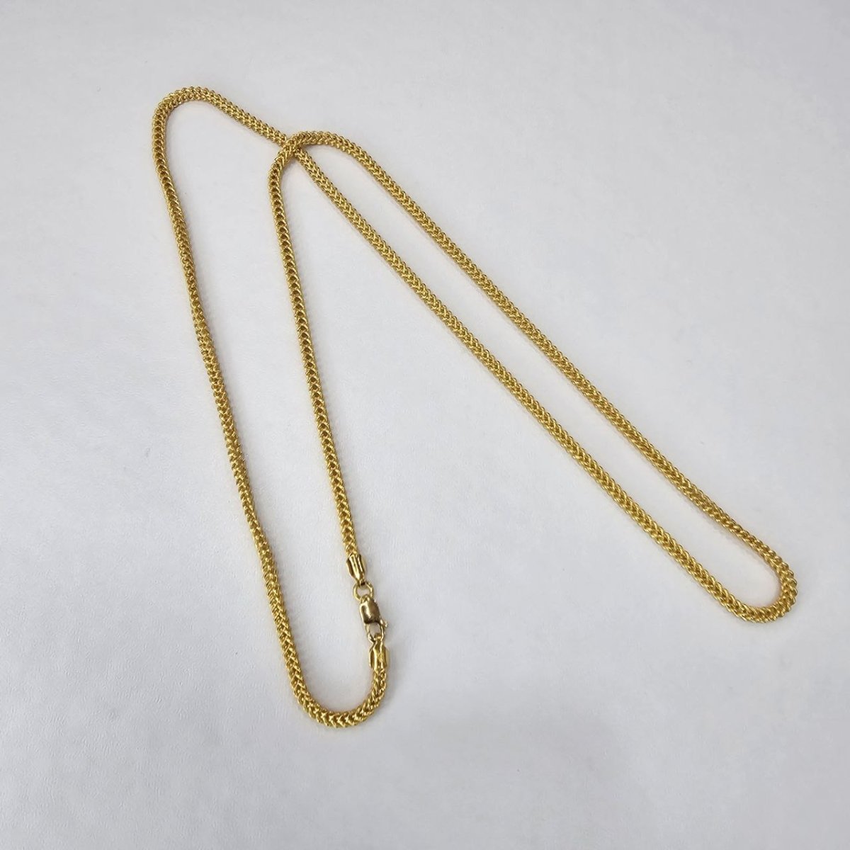 22k / 916 Gold Hollow Box Necklace by Best Gold Shop - Best Gold Shop 22k gold 22k gold necklace 916 gold Necklaces
