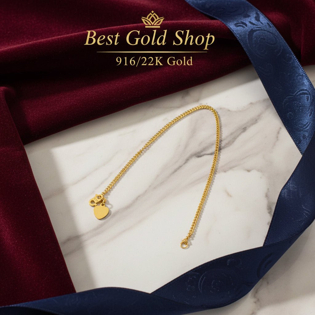 22k / 916 Gold Hollow Fish Bone BraceletBraceletsBest Gold Shop