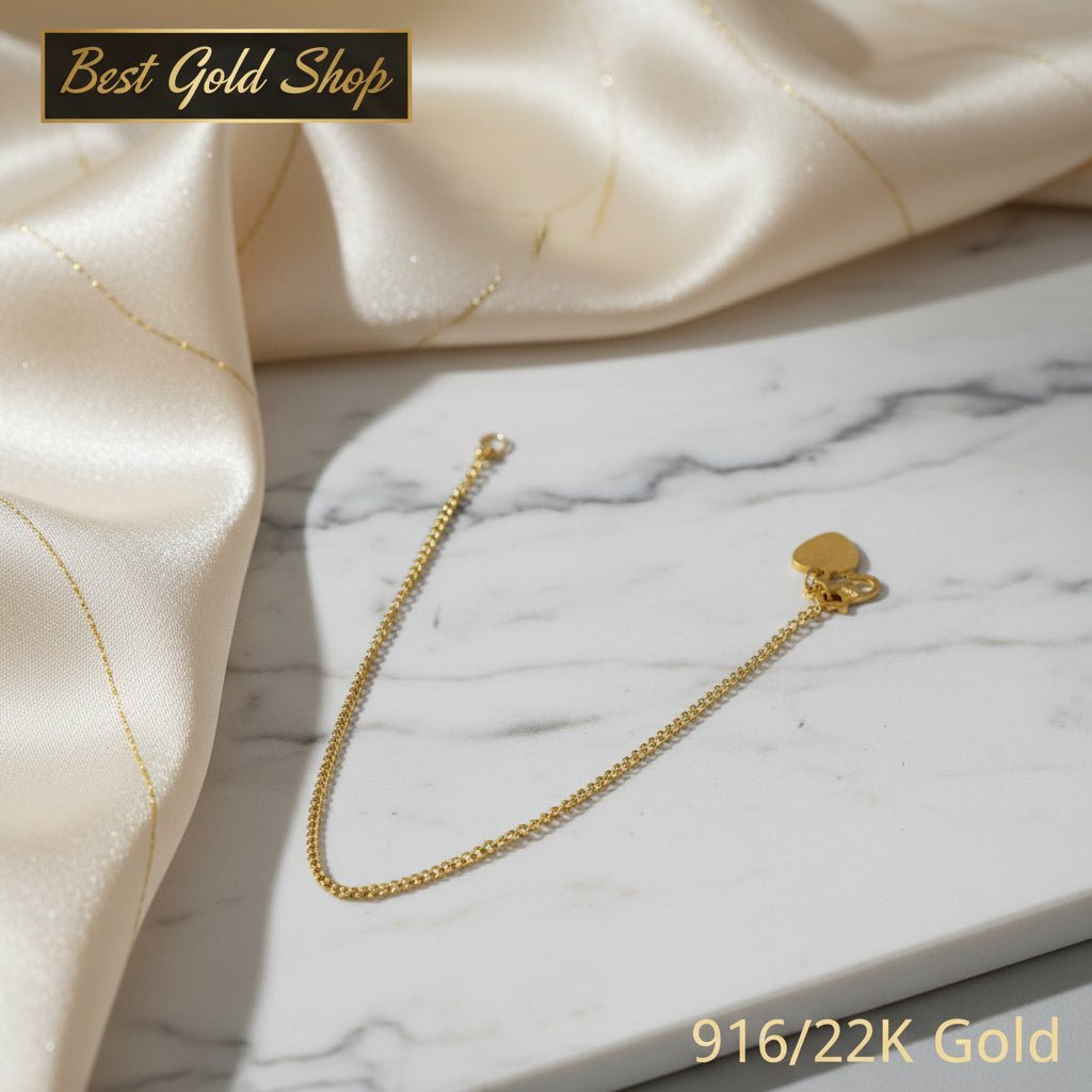 22k / 916 Gold Hollow Fish Bone BraceletBraceletsBest Gold Shop