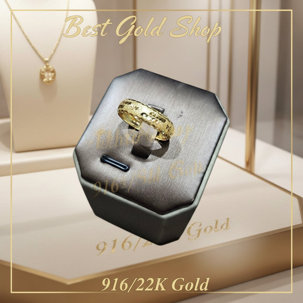 22k / 916 Gold Hollow Ring V1 by Best Gold ShopRingsBest Gold Shop