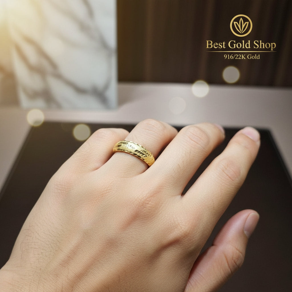22k / 916 Gold Hollow Ring V1 by Best Gold ShopRingsBest Gold Shop