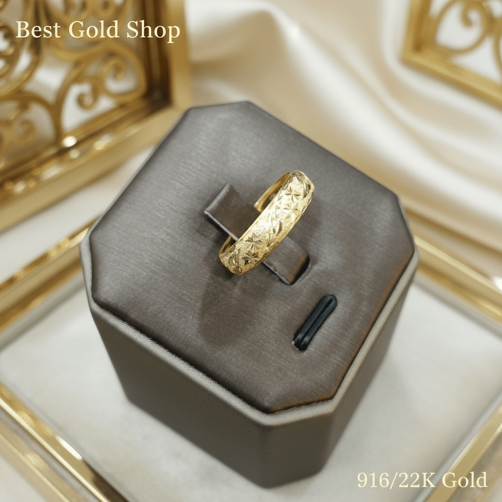22k / 916 Gold Hollow Ring V5 by Best Gold ShopRingsBest Gold Shop