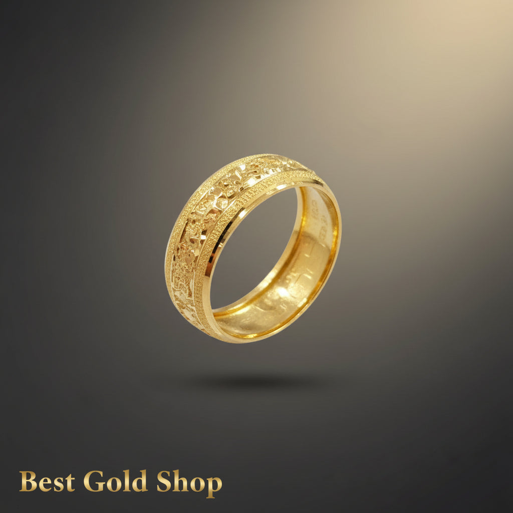 22k / 916 Gold Hollow Ring V7 by Best Gold ShopRingsBest Gold Shop
