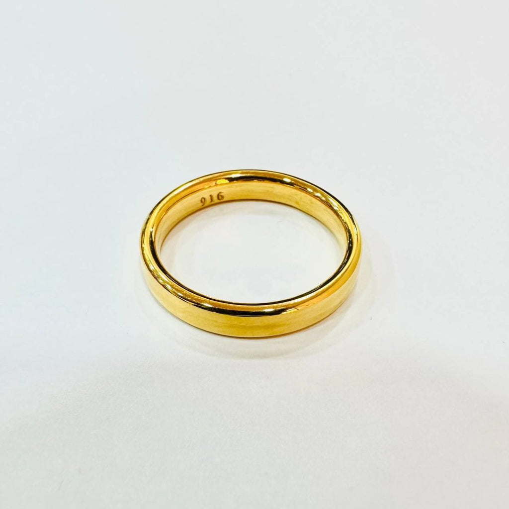 22k / 916 Gold Hollow Shiny Smooth Ring - Best Gold Shop 22k gold 22k gold ring 916 gold 916 gold