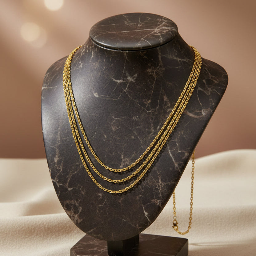 916 Gold Hollow Wan Zi Necklace by Best Gold ShopNecklacesBest Gold Shop