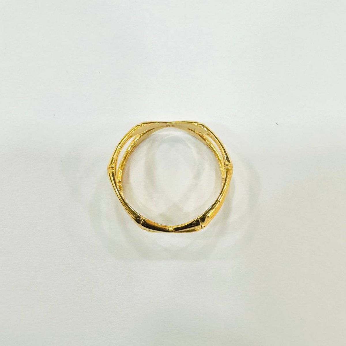 22k / 916 Gold Italy design Bamboo Ring - Best Gold Shop 22k gold 22k gold ring 916 gold 916 gold