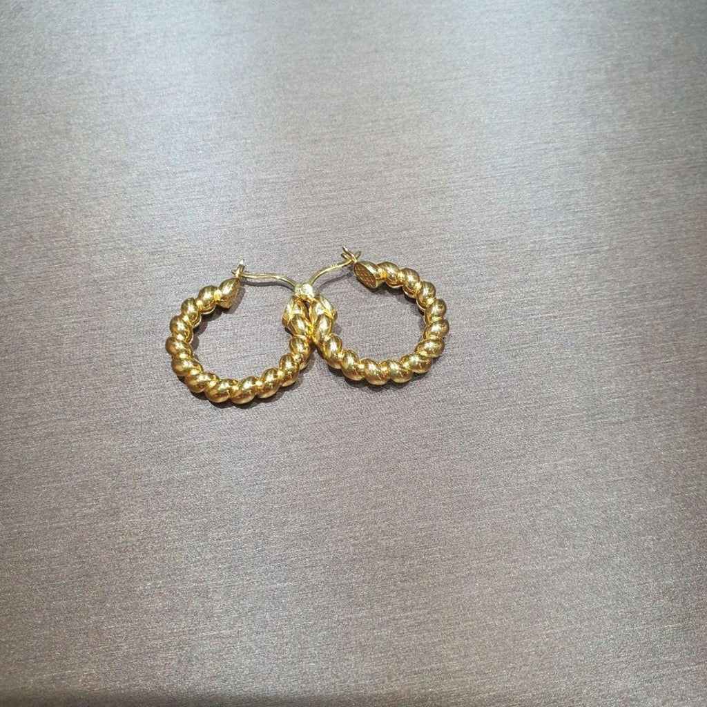 22k / 916 Gold Loop Earring High Polish - Best Gold Shop 22k gold 22k gold earring 916 gold Earrings