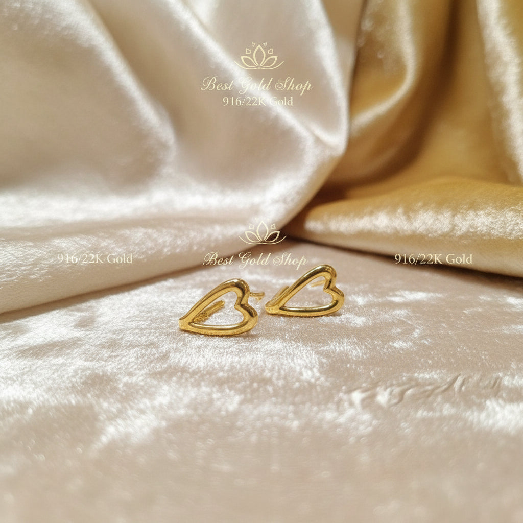 916 gold Hulu loop earrings — gallery view 3