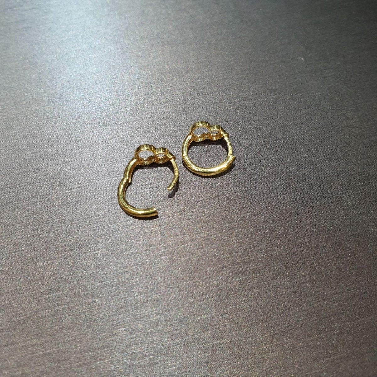 22k / 916 Gold Loop high polish Earring - Best Gold Shop 22k gold 22k gold earring 916 gold 916 gold