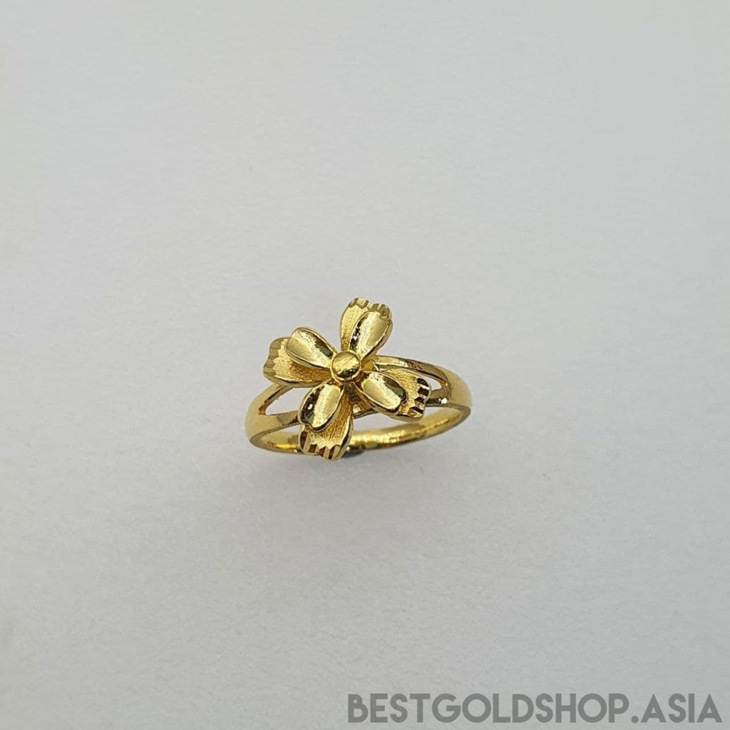 22k / 916 Gold Moving Flower Ring - Best Gold Shop 22k gold 22k gold ring 916 gold 916 gold