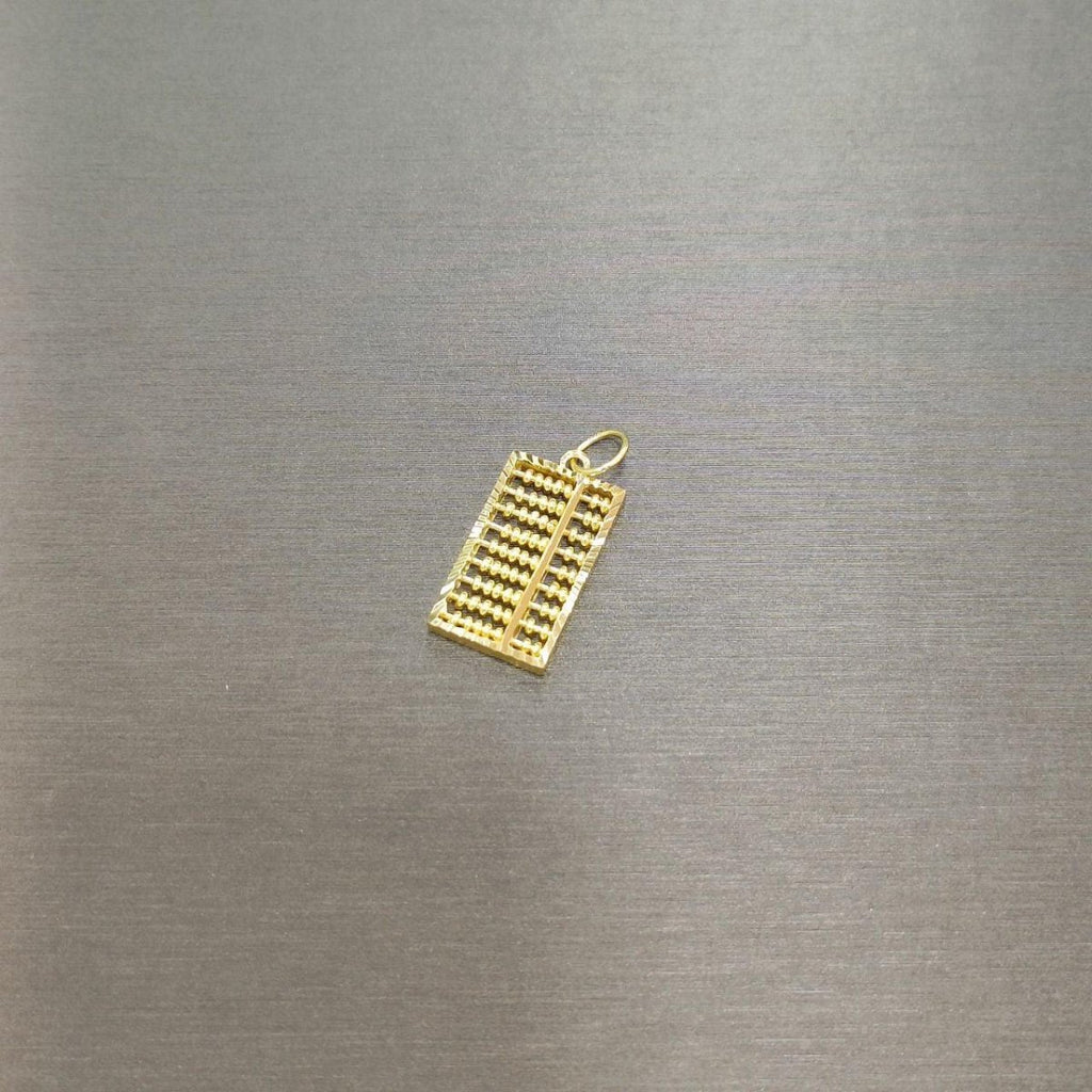 22k / 916 Gold Rectangle abacus pendant - Best Gold Shop 22k gold 22k Gold Charms 22k gold pendant Charms & Pendants