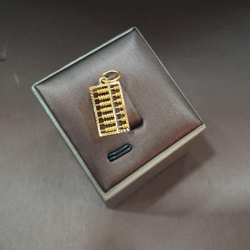 22k / 916 Gold Rectangle abacus pendant - Best Gold Shop 22k gold 22k Gold Charms 22k gold pendant Charms & Pendants