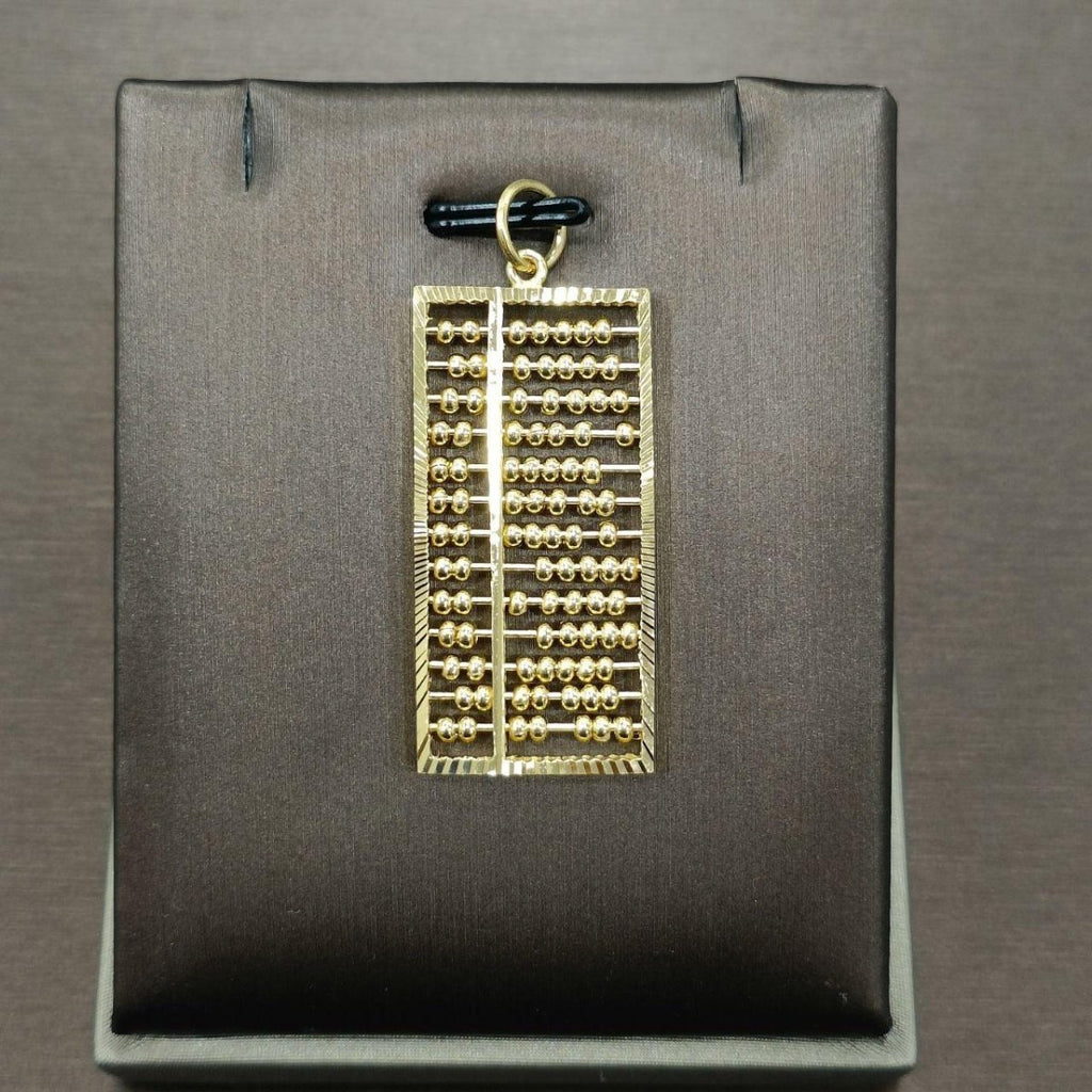 22k / 916 Gold Rectangle abacus pendant - Best Gold Shop 22k gold 22k Gold Charms 22k gold pendant Charms & Pendants