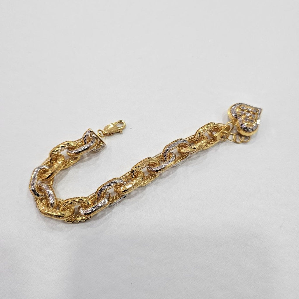 22k / 916 Gold Regal Link Charm by Best Gold Shop - Best Gold Shop 22k gold 22k gold bracelet 916 gold Bracelets