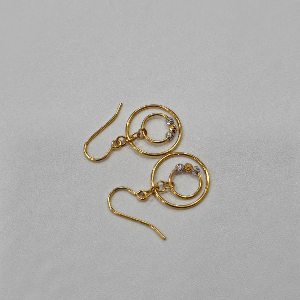 22k / 916 Gold Ring Fish hook Earring by Best Gold Shop - Best Gold Shop 22k gold 22k gold earring 916 gold Earrings