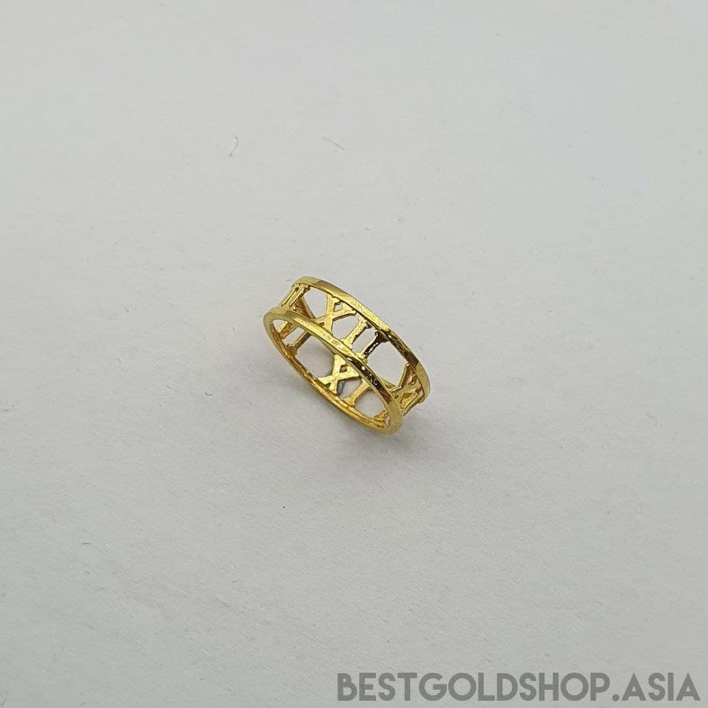 22k / 916 Gold Roman Number Ring - Best Gold Shop 22k gold 22k gold ring 916 gold 916 gold