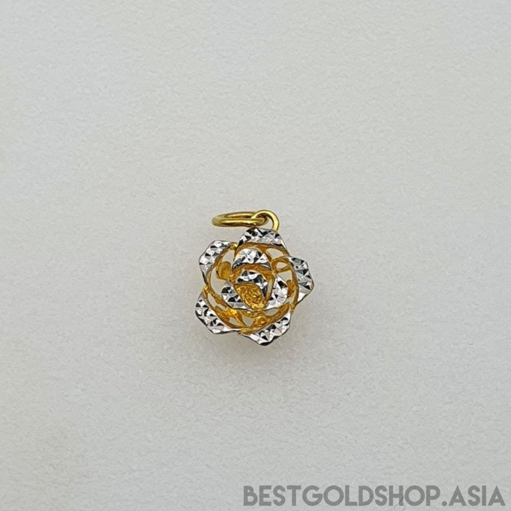 22k / 916 Gold Rose Pendant - Best Gold Shop 22k gold 22k gold pendant 916 gold 916 gold