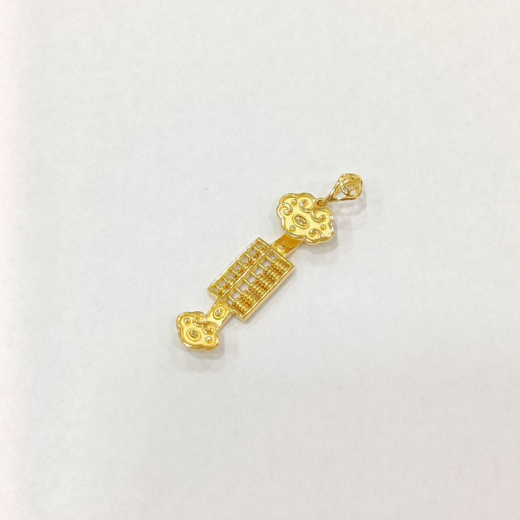 22k / 916 Gold Ru yi Lucky abacus pendant - Best Gold Shop 22k gold 22k gold pendant 916 gold 916 gold