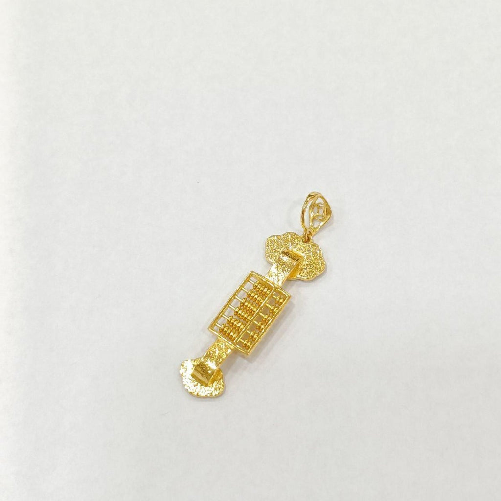 22k / 916 Gold Ru yi Lucky abacus pendant - Best Gold Shop 22k gold 22k gold pendant 916 gold 916 gold