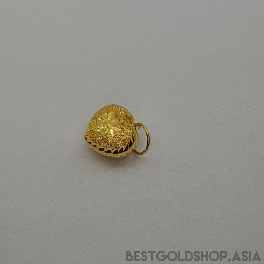 22k / 916 gold sandy heart Large Pendant - Best Gold Shop 22k gold 22k gold pendant 916 gold 916 gold