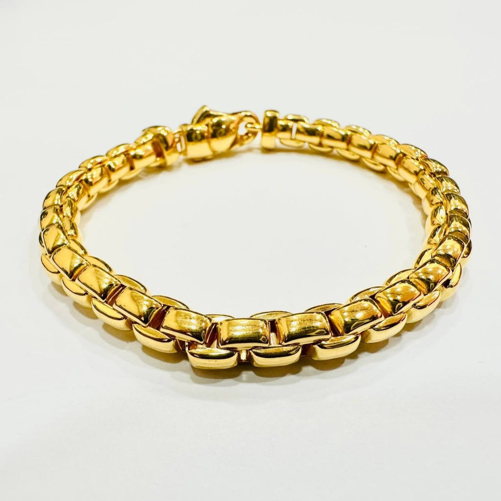 22k / 916 Gold Semi Solid Anchor Bracelet V1 - Best Gold Shop 22k gold 22k gold bracelet 916 gold 916 gold