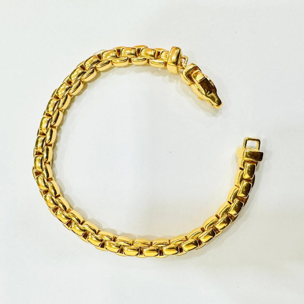 22k / 916 Gold Semi Solid Anchor Bracelet V1 - Best Gold Shop 22k gold 22k gold bracelet 916 gold 916 gold