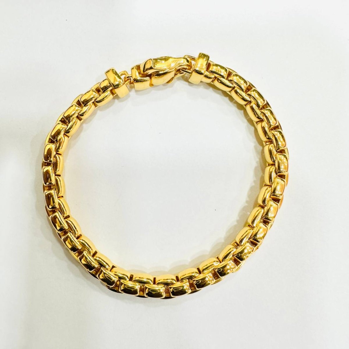 22k / 916 Gold Semi Solid Anchor Bracelet V1 - Best Gold Shop 22k gold 22k gold bracelet 916 gold 916 gold