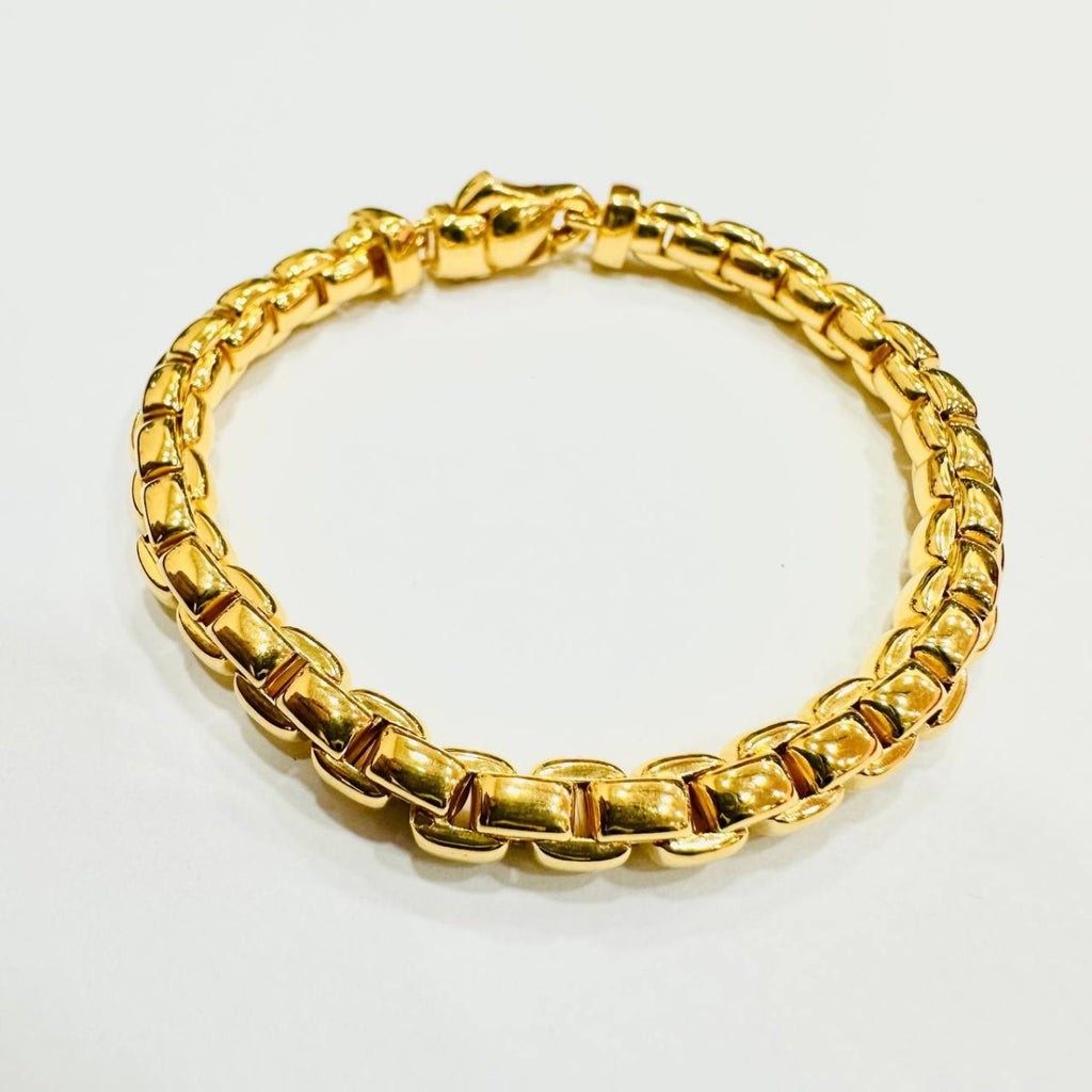 22k / 916 Gold Semi Solid Anchor Bracelet V1 - Best Gold Shop 22k gold 22k gold bracelet 916 gold 916 gold