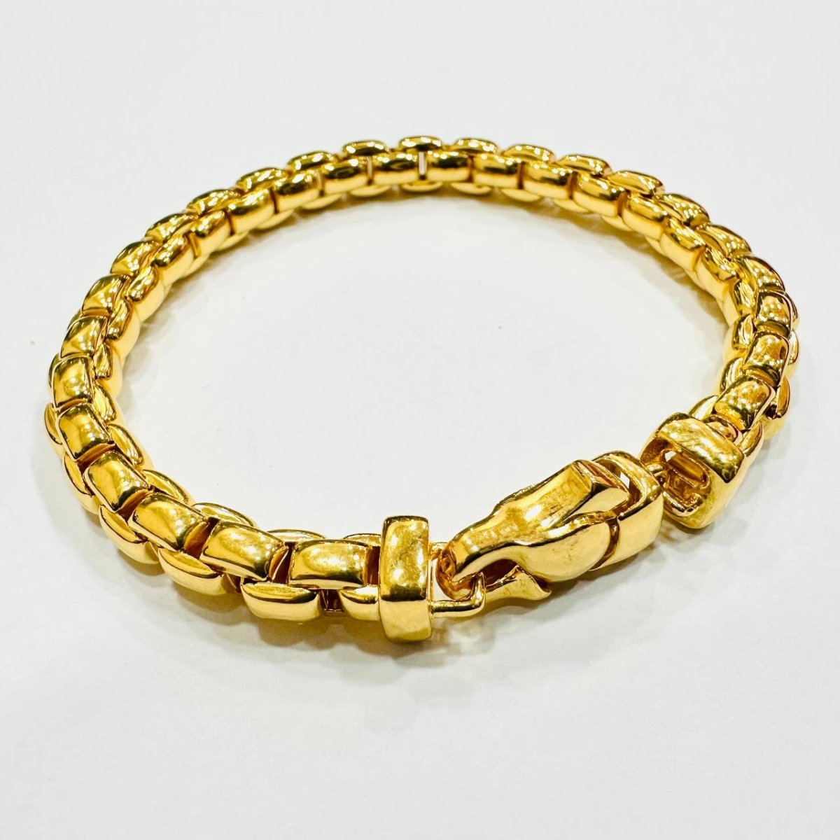 22k / 916 Gold Semi Solid Anchor Bracelet V1 - Best Gold Shop 22k gold 22k gold bracelet 916 gold 916 gold