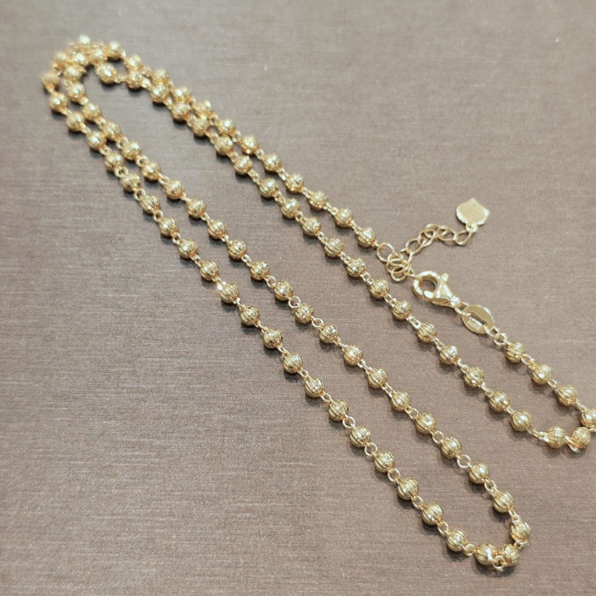 22k / 916 Gold Shiny Ball Necklace - Best Gold Shop 22k gold 22k gold necklace 916 gold Necklaces