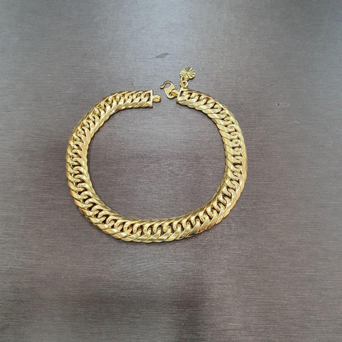 22k / 916 Gold Shiny Unisex Bracelet - Best Gold Shop 22k gold 22k gold bracelet 916 gold 916 gold