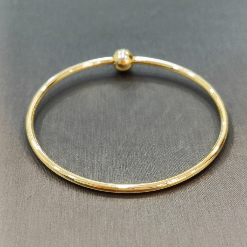 22k / 916 Gold Slim Charm Bangle Screw Type - Best Gold Shop 22k gold 22k gold bangle 916 gold 916 gold