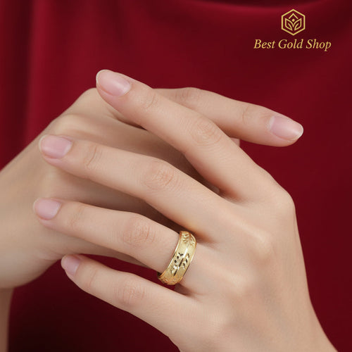 22k / 916 Gold Slim Hollow Ring V3RingsBest Gold Shop