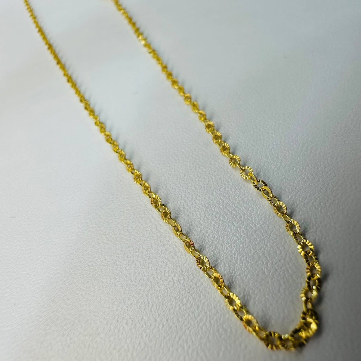 22K / 916 Gold Slim Sunflower Necklace by Best Gold Shop - Best Gold Shop 22k gold 22k gold chain 22k gold necklace Necklaces