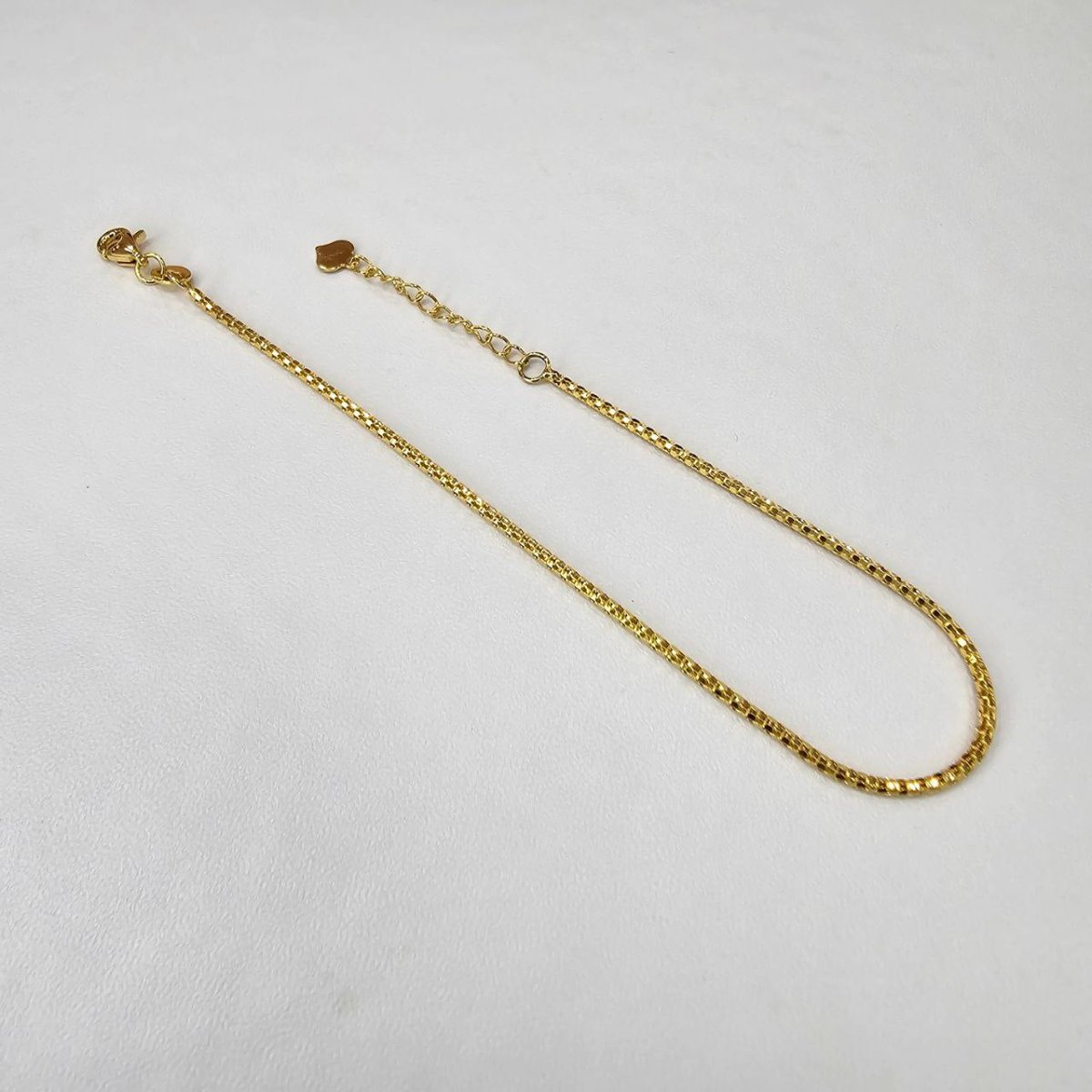 22K / 916 Gold Small Box Bead Bracelet Slim and Elegant - Best Gold Shop 22k gold 22k gold bracelet 916 gold Bracelets