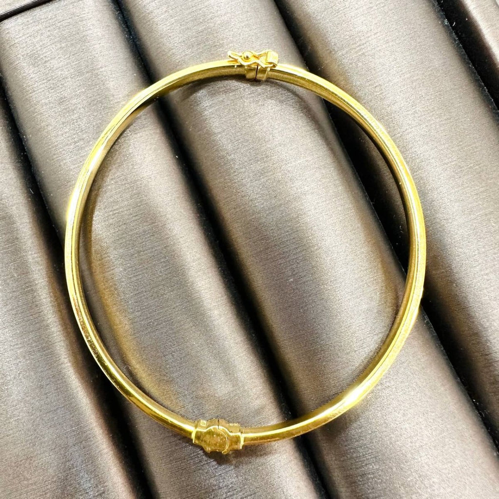 22k / 916 Gold Small Crystal Slim Bangle - Best Gold Shop 22k gold 22k gold bangle 22k gold bracelet 916 gold