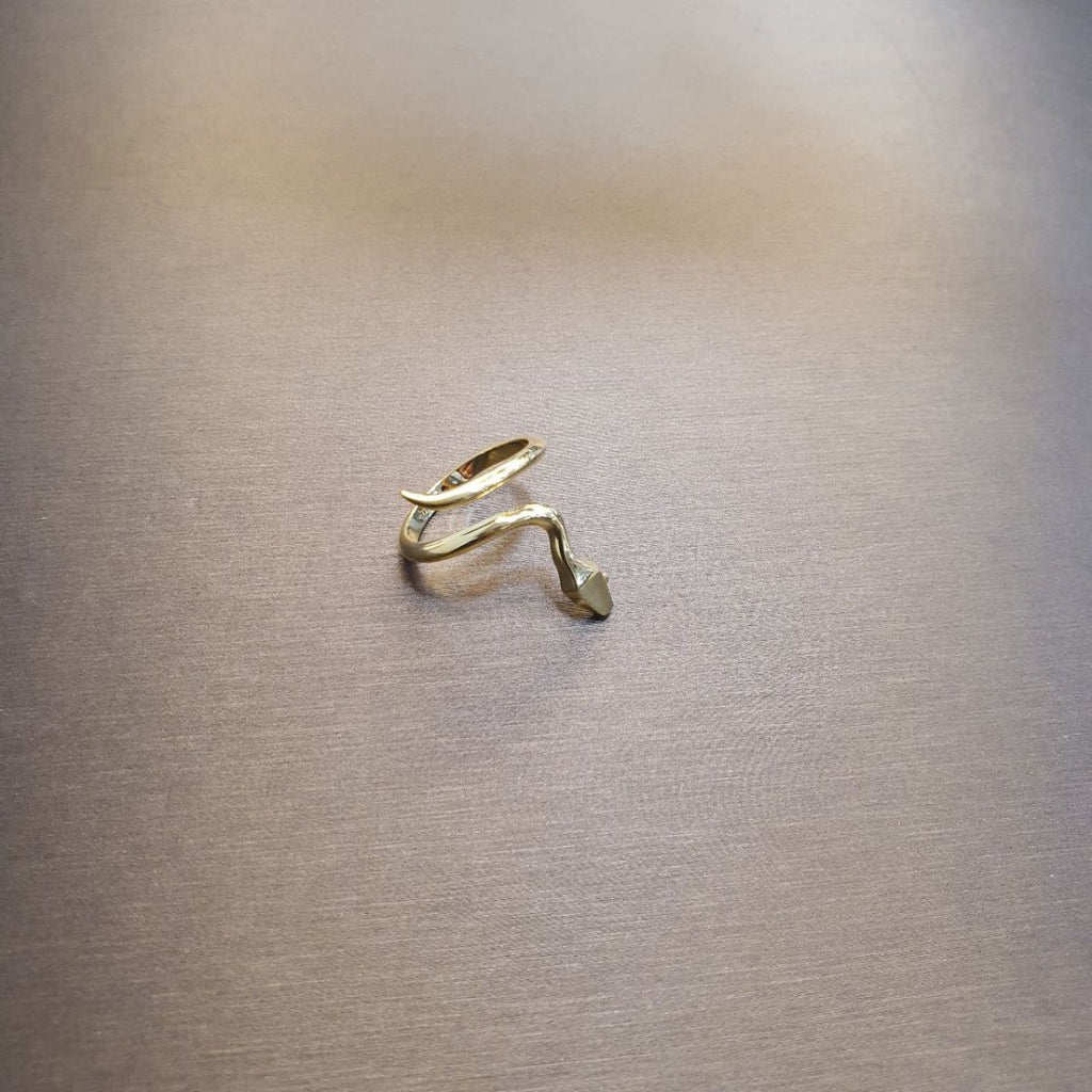 22K / 916 Gold Snake Ring V2 - Best Gold Shop 22k gold 22k gold ring 916 gold Rings