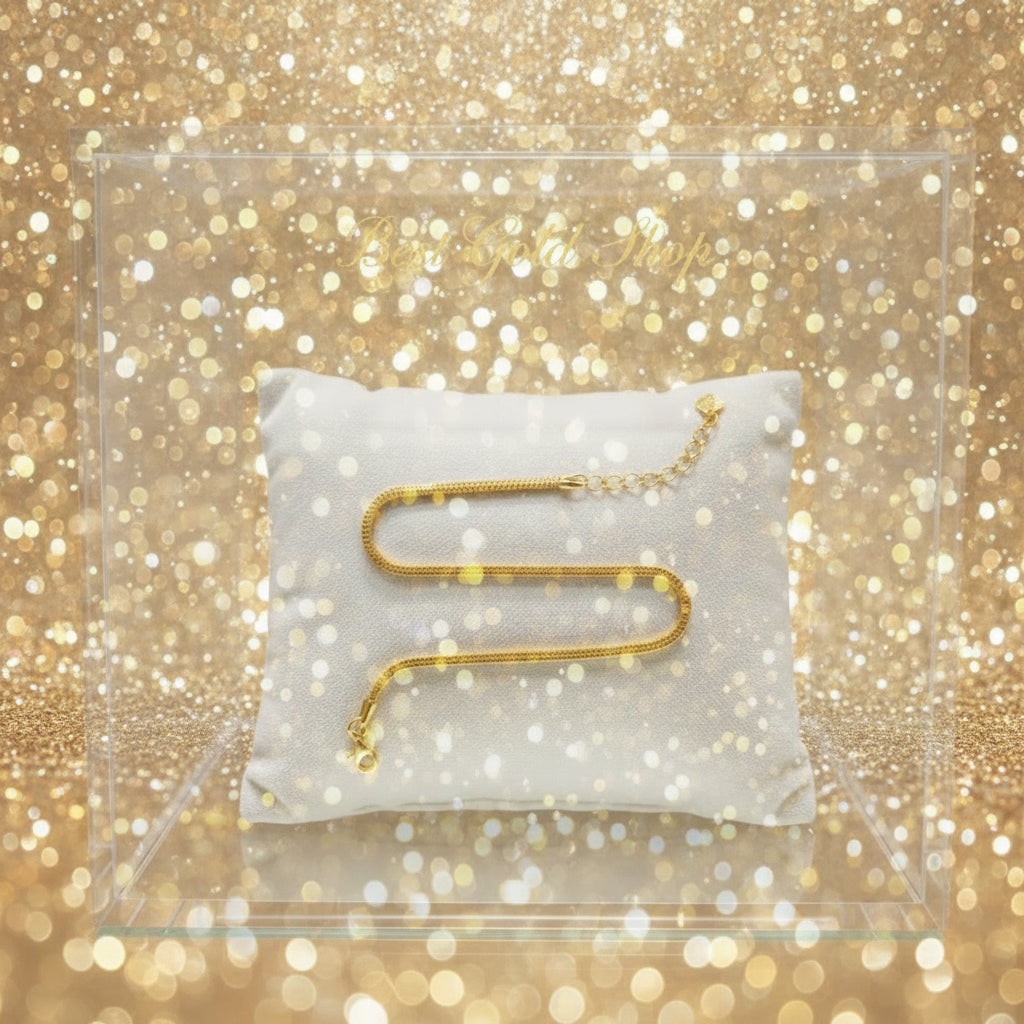 22K / 916 gold solid box-link bracelet, product image 3